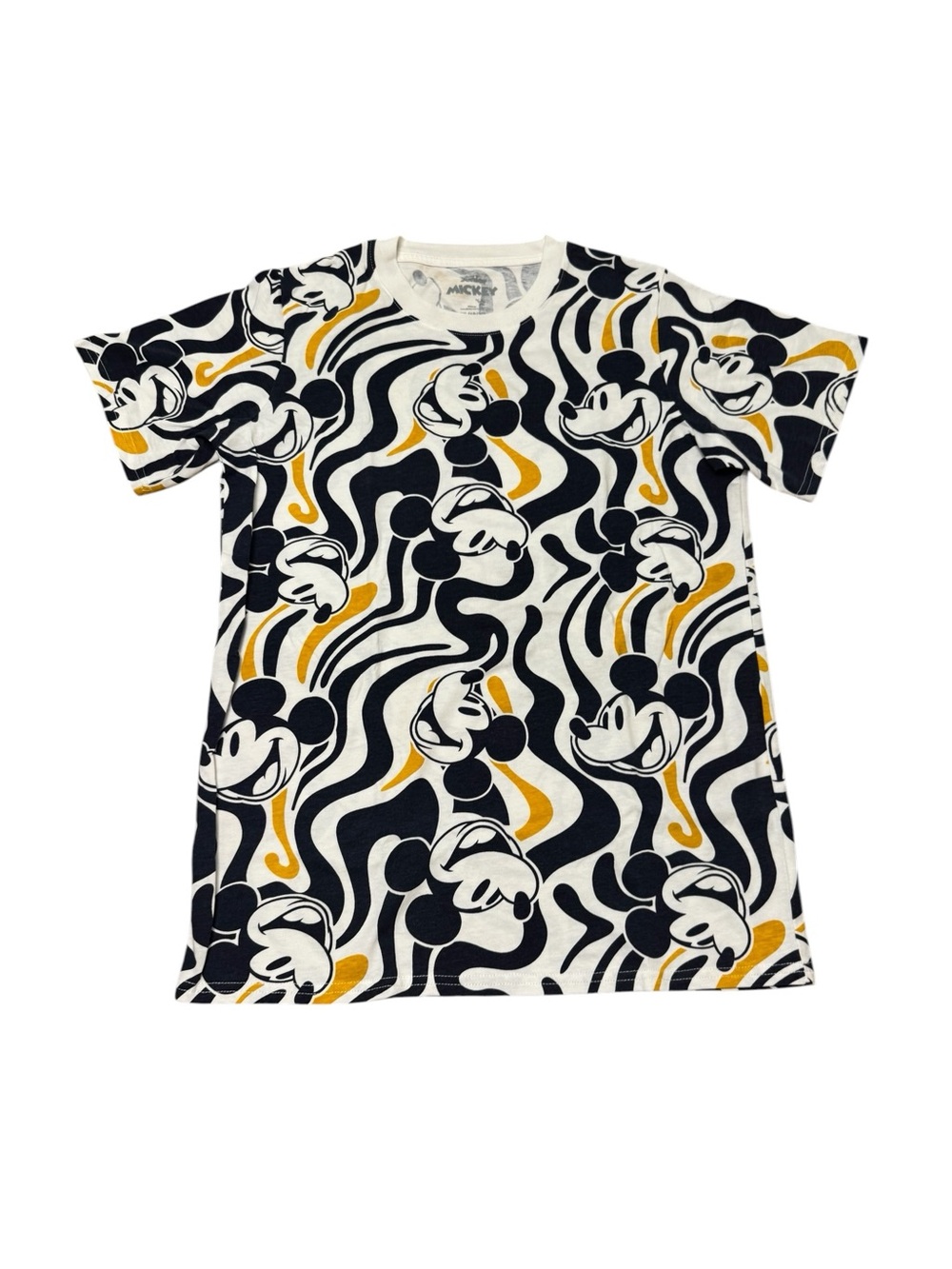 Epic Threads X Disney Junior Mickey Black, Navy White & Yellow Pattern Tee